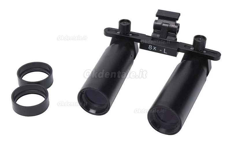 Occhiali ingrandenti dentista YUYO DY-005 8X + luce per occhiali ingrandenti a LED da 3W